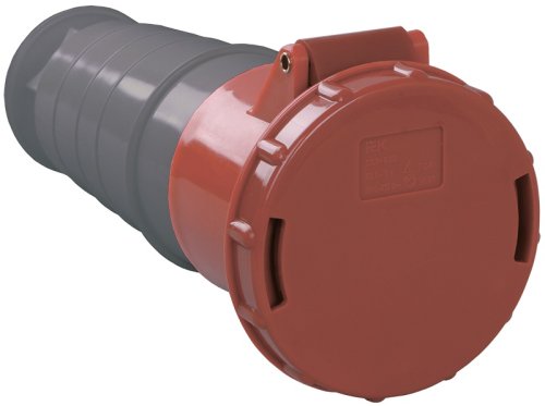 Розетка кабельная переносная IEK КНР ССИ-235 63А 3Р+РЕ+N 400В IР54 красный картинка 